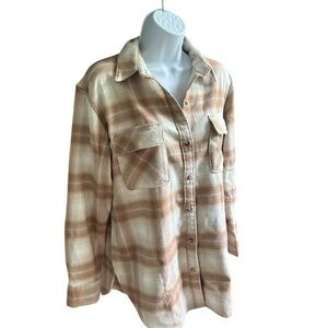Abercrombie & Fitch Plaid Oversized Shacket